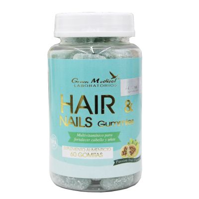 Hair & Nails Gummies x 60 Green Medical