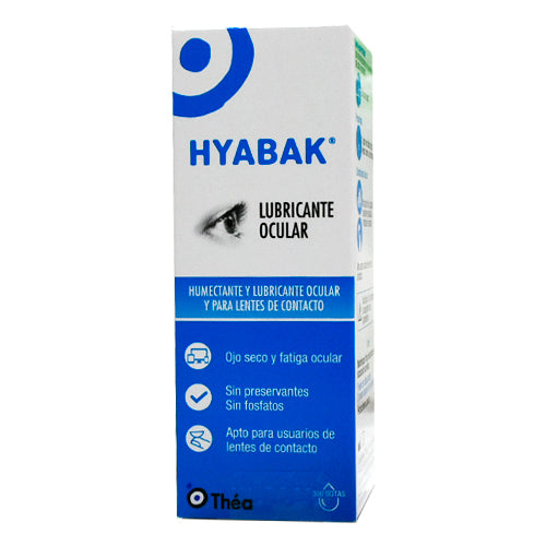 Hyabak Solución Oftálmica 0,15% x 10 ml (Hialuronato De Sodio)