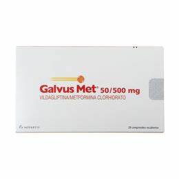 Galvus Met Comprimidos 50/1000mg x 56 (Vildagliptina/Metformina)