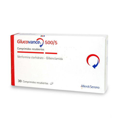 Glucovance Comprimidos 1000/5mg x 30 (Glibenclamida/Metformina)