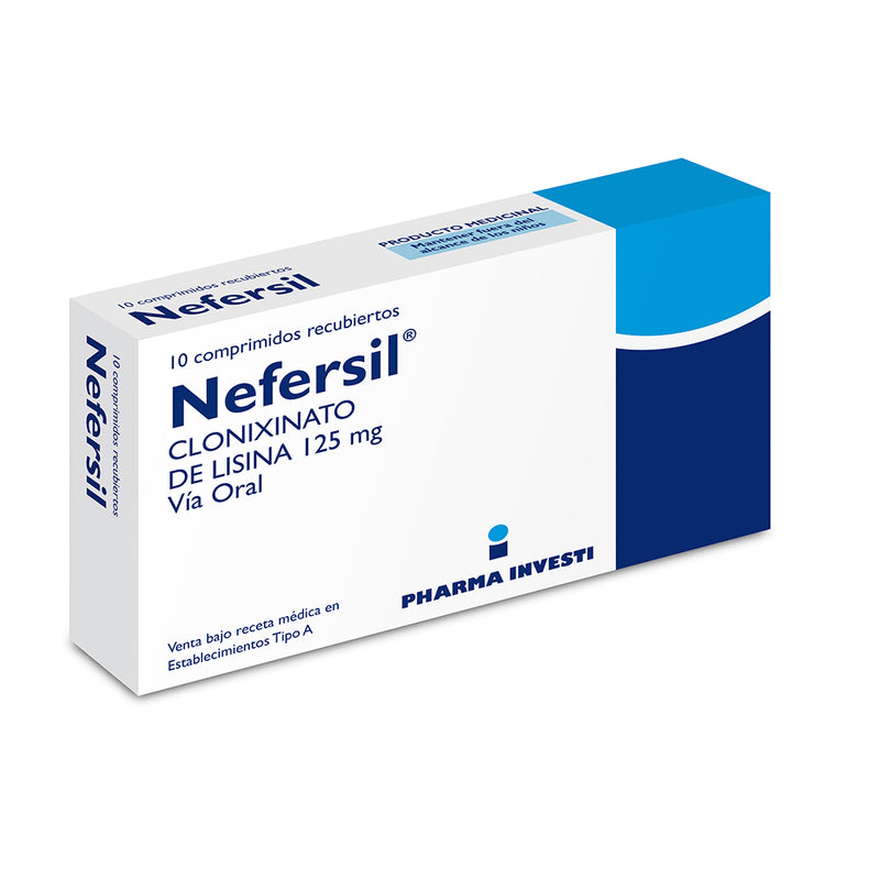 Nefersil Comprimidos 125 mg x 10 (Clonixinato Lisina)