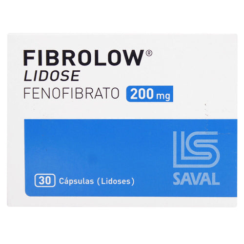 Fibrolow Lidose Cápsulas 200 mg x 30 (Fenofibrate)