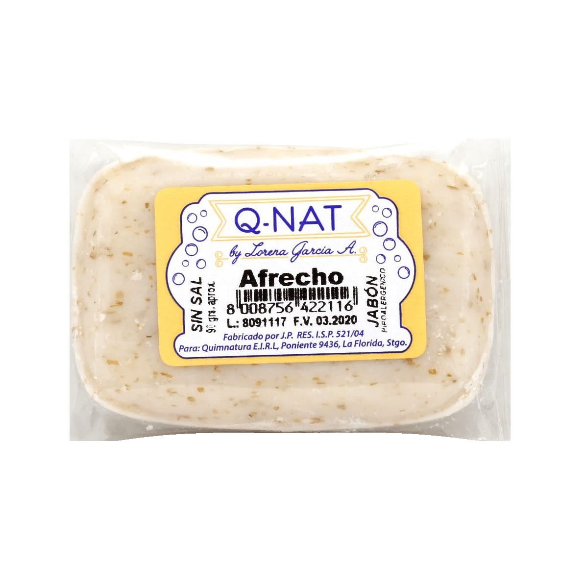 Jabon Afrecho x 90 Gr Quimnatura