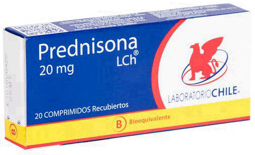 Prednisona Comprimidos 20 mg x 20 Chile