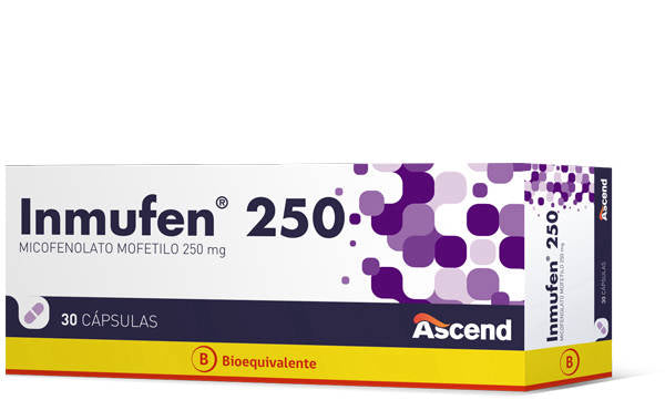 Inmufen Cápsulas 250 mg x 30 (Micofenolato)