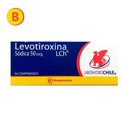 Levotiroxina Comprimidos 50 mcg x 56 Chile