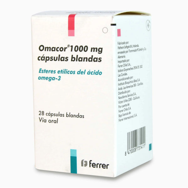 Omacor Cápsulas x 28 (Omega 3)