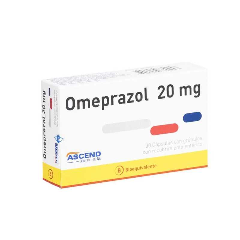 Omeprazol Cápsulas 20 mg x 30 Ascend