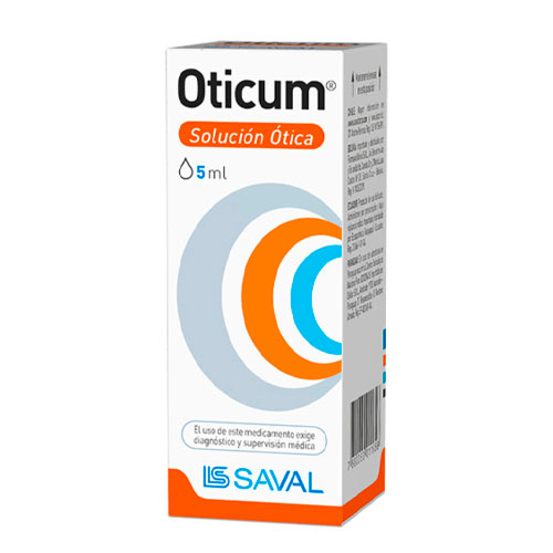 Oticum Solución Otótica x 5 ml (Polimixinab/Neomicina/Lidocaína/Betametasona)