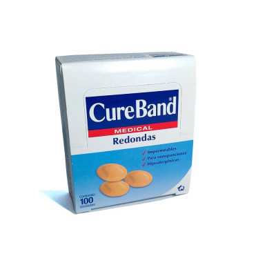 Parche Curita Redondo Caja x 100 Unidades Cureband