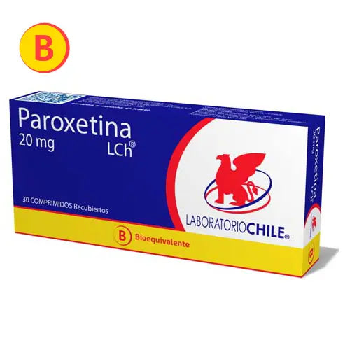 Paroxetina Comprimidos 20 mg x 30 Chile