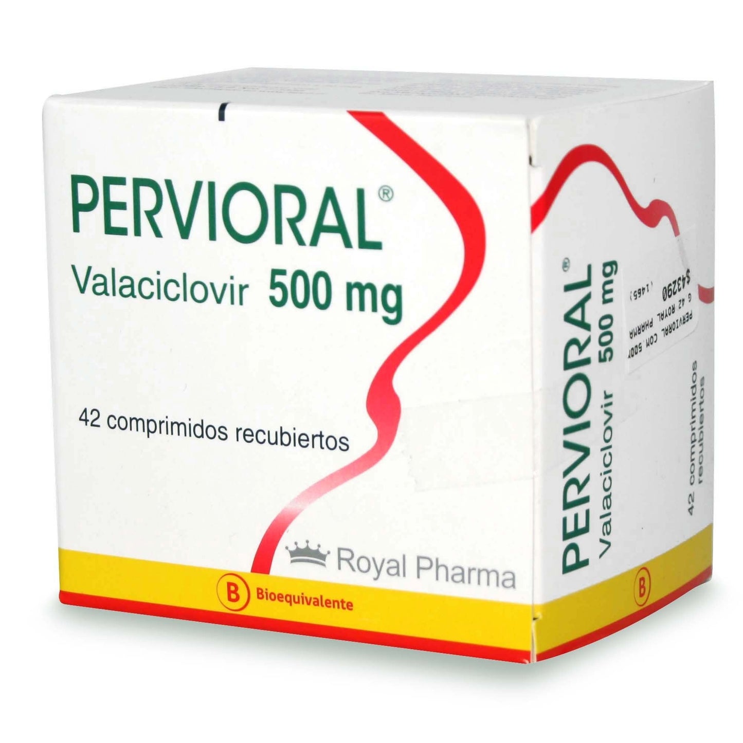 Pervioral Comprimidos 500 mg x 42 (Valaciclovir)