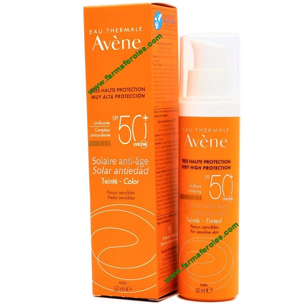 Avene Solar Anti Edad Con Color Spf 50+ x 50 ml (Proteccion Solar)