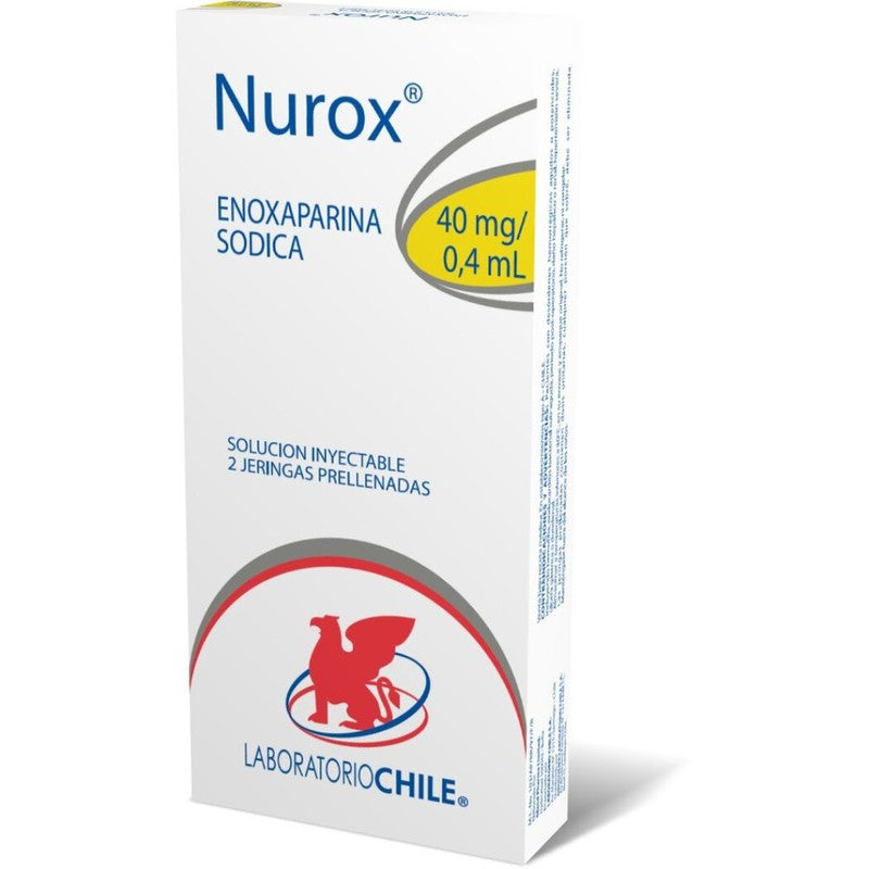 Nurox Jer/Pre 40mg/0,4 ml x 2 Chile (Enoxaparina Sodica)