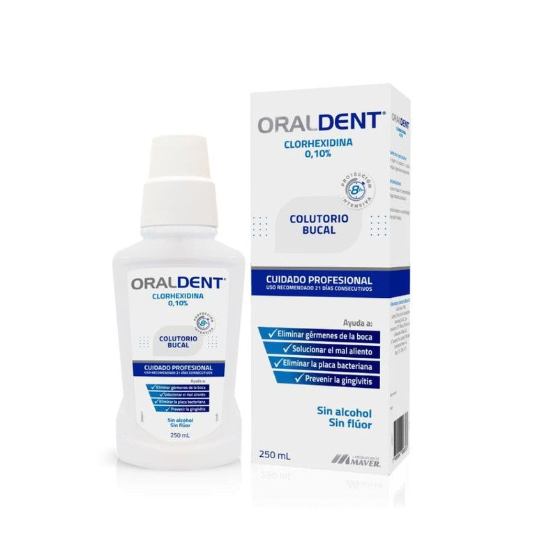 Oraldent 0,1% Enj Bucal S/Fluor 250 ml (Enjuagues Bucales)