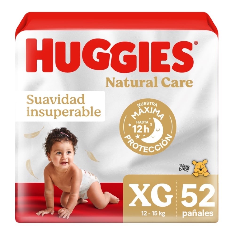 Huggies Natural Care Xg x 52 Unidades