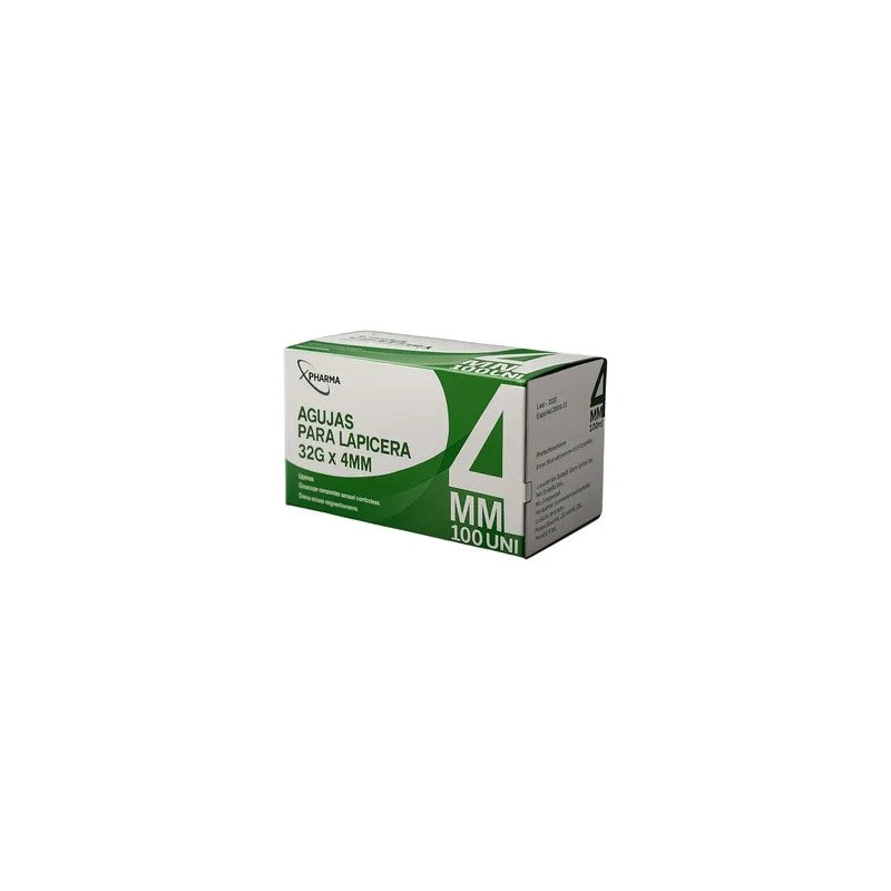 Agujas 4 Mmx32 G (Bolsas 5 Uni) Caja x 100 Unidades