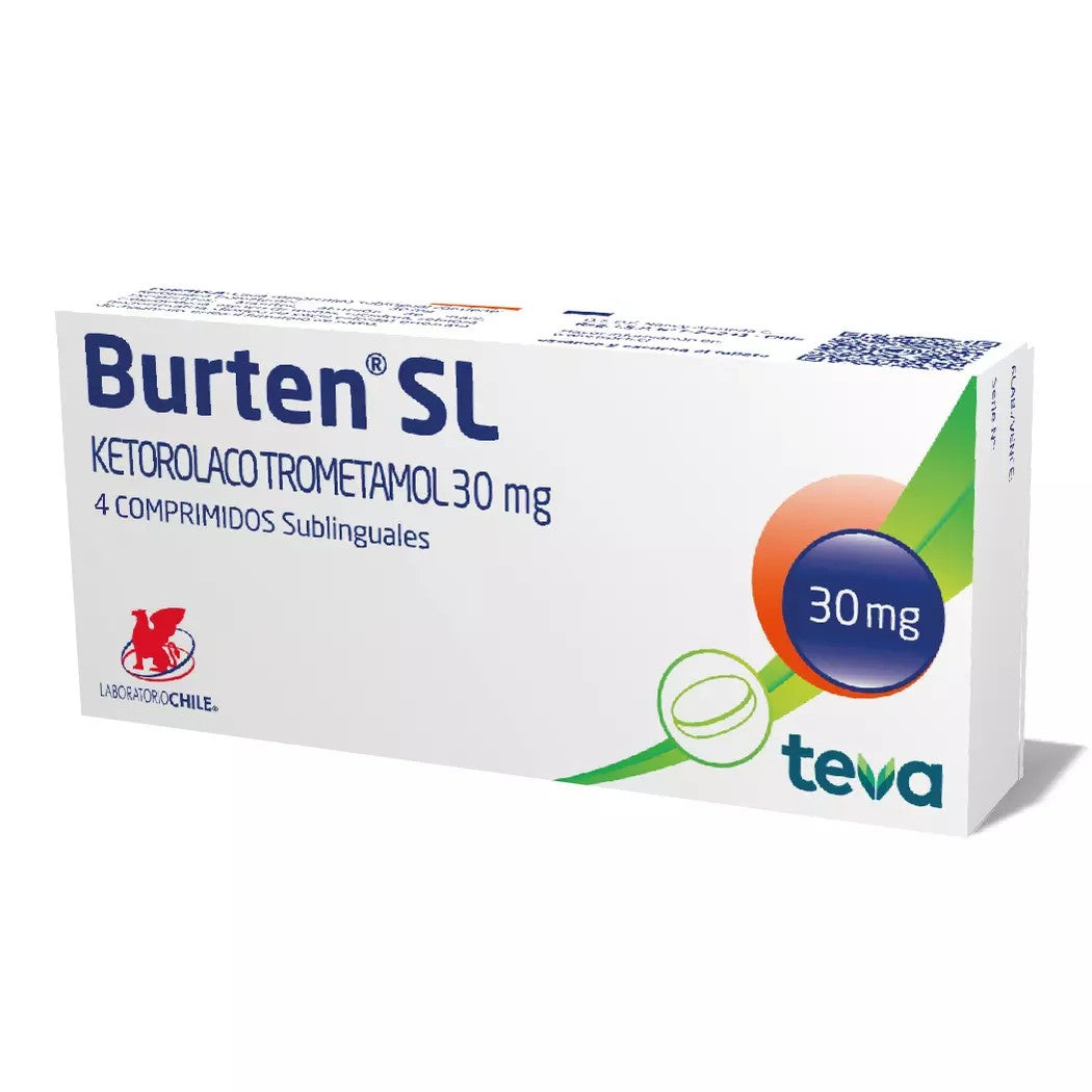 Burten Sl Comprimidos 30 mg x 4 (Ketorolaco)
