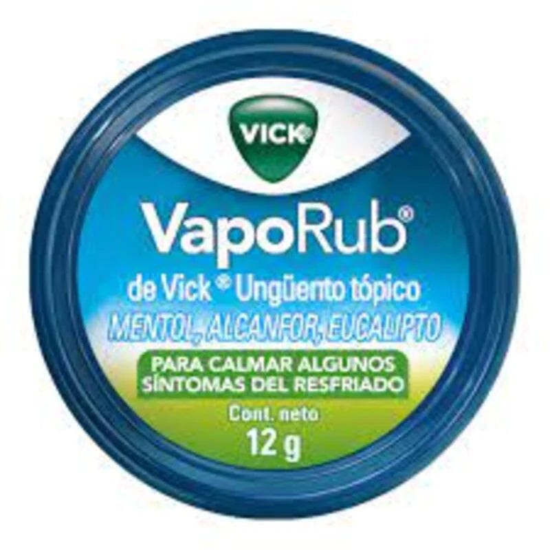 Vick Vaporub Lat 12 Gr x 12 Unidades (Alcanfor/Mentol/Ac. De Eucalipto)