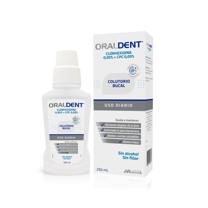 Oraldent 0,05% Enj Bucal S/Fluor 250 ml (Enjuagues Bucales)