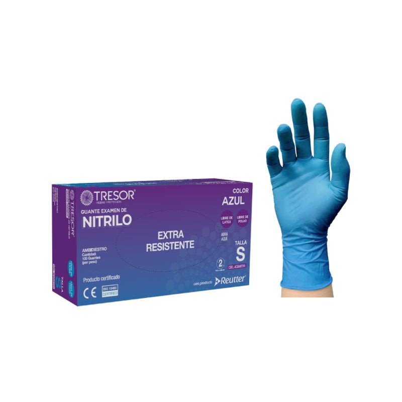 Guante Nitrilo Sin Polvo T/M x 100 Unidades