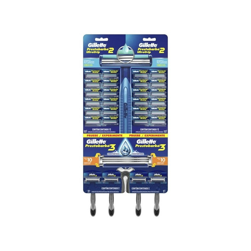 Gillette Prestobarba3 Ultragrip 2H x 5 Unidades