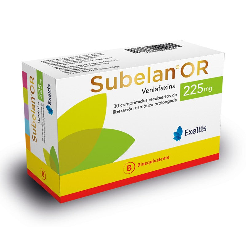 Subelan Xr Cápsulas 225 mg x 30 (Venlafaxina)