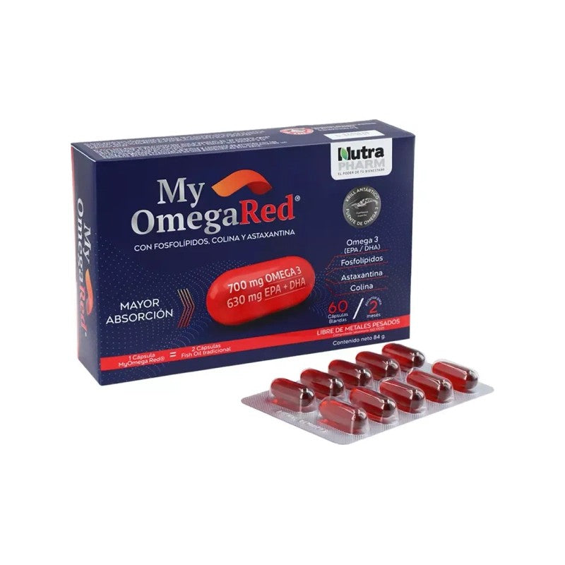 My Omegared Cápsulas 700 mg/630 Epa + Dha x 30 Unidades Nutrapharm
