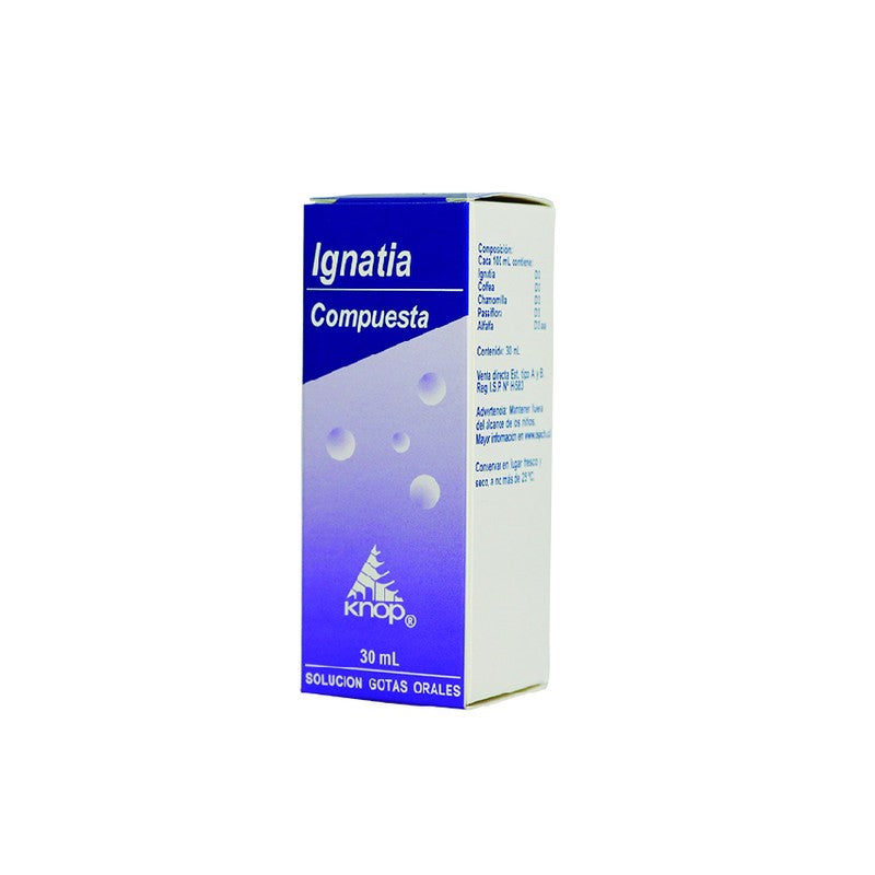 Ignatia Compuesta Frasco x 30 Cc Knop (Ignatia / Coffea /Chamomilla / Passiflora / Alfalfa)