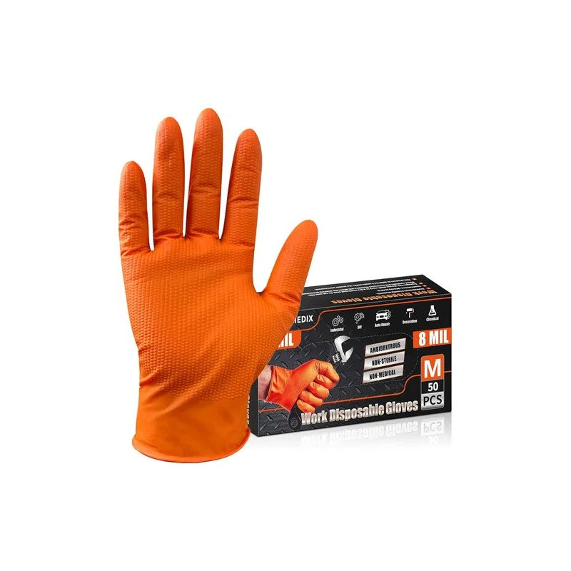 Guante Nitrilo Ind Heavy Duty 8-M x 1 Unidades (Guantes)