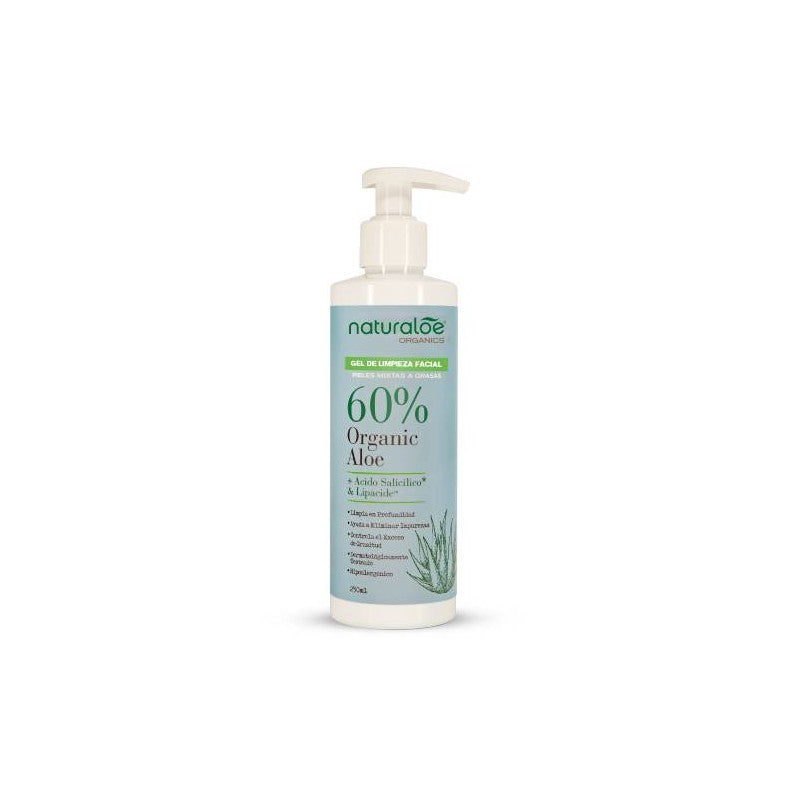Naturaloe Gel Limpieza Facial Piel Grasa x 250 ml