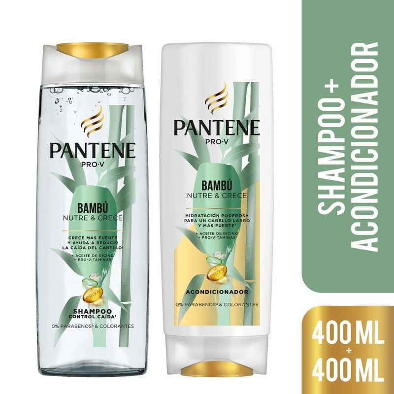 Pantene Pack Bambu Shampoo x 400 ml + Balsamo x 400 ml