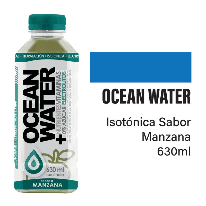 Ocean Water 24 Iones Manzana x 630 ml