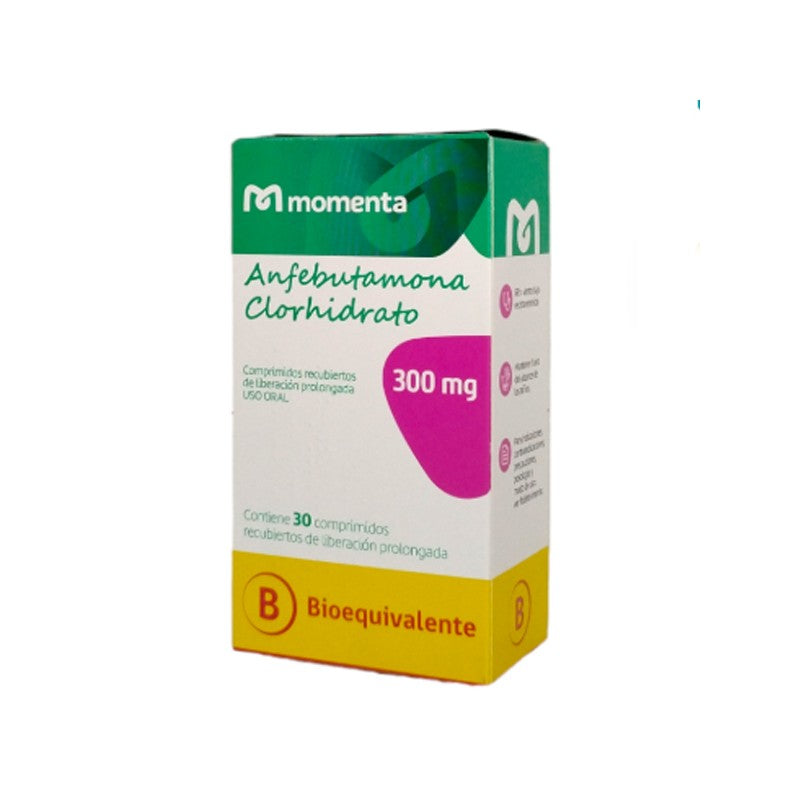 Anfebutamona Comprimidos 300 mg Lp x 30 (Anfebutamona (Bupropion))