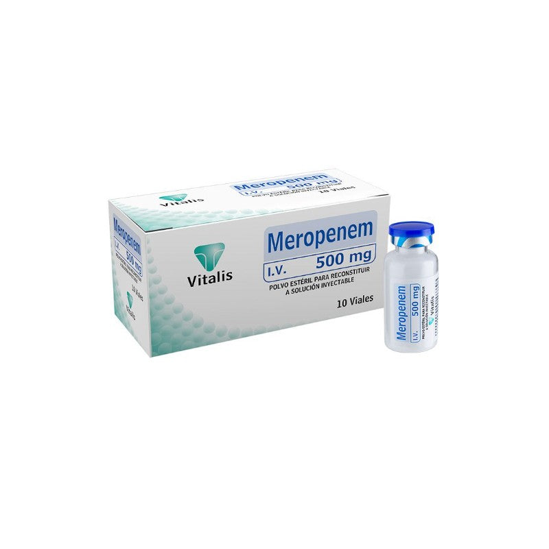 Meropenem Amp 500 mg x 10 Unidades Pisa