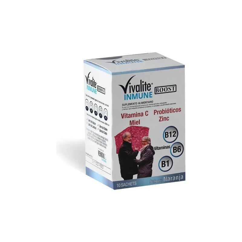 Vivalite Inmune Boost Sabor A Naranja Sobres x 10 (Vit/Min/Probiotico)