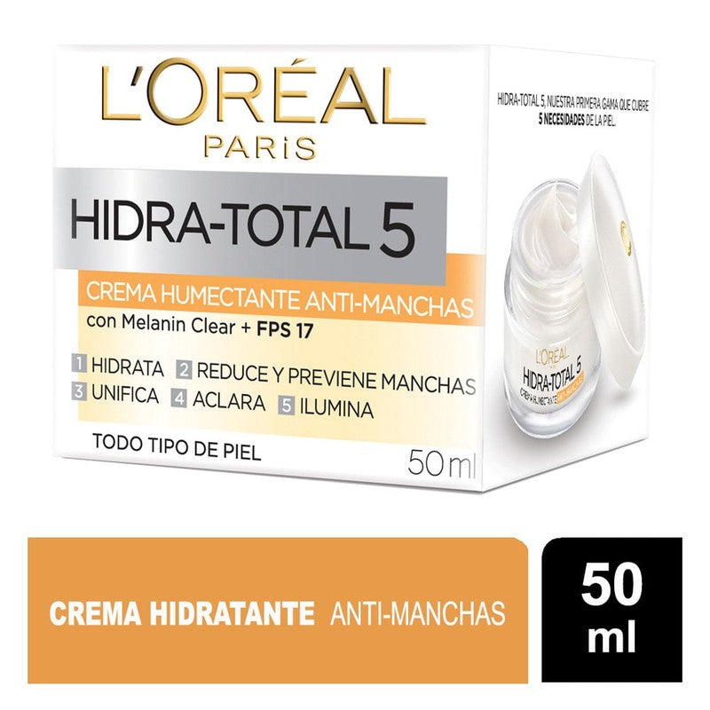 Loreal Crema Hidratante Antimanchas Total5 x 50 ml (Cuidado Facial)