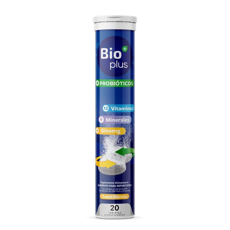 Bio Plus Probioticos Multivitaminico + Ginseng Tabletas Efe x 20 (Vit/Min/Probiotico)