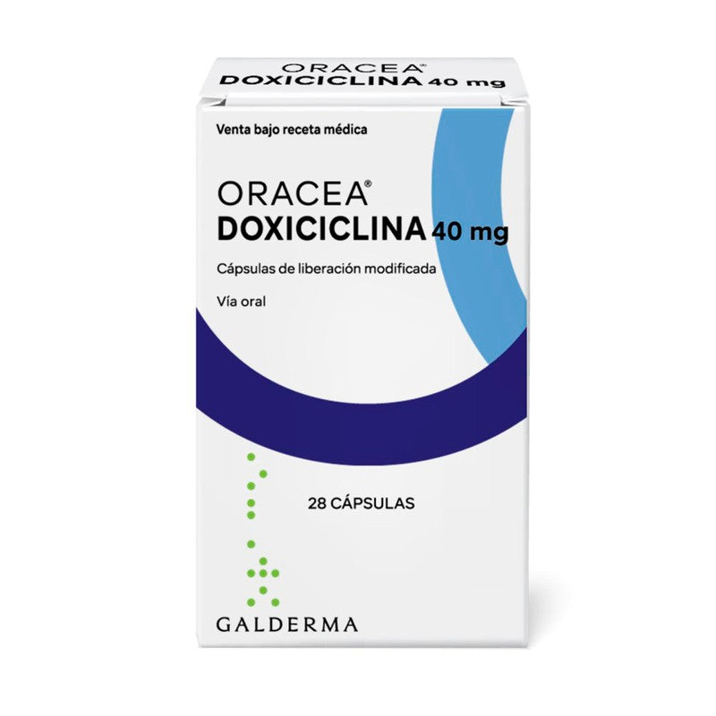 Oracea Cápsulas 40 mg x 28 (Doxiciclina)