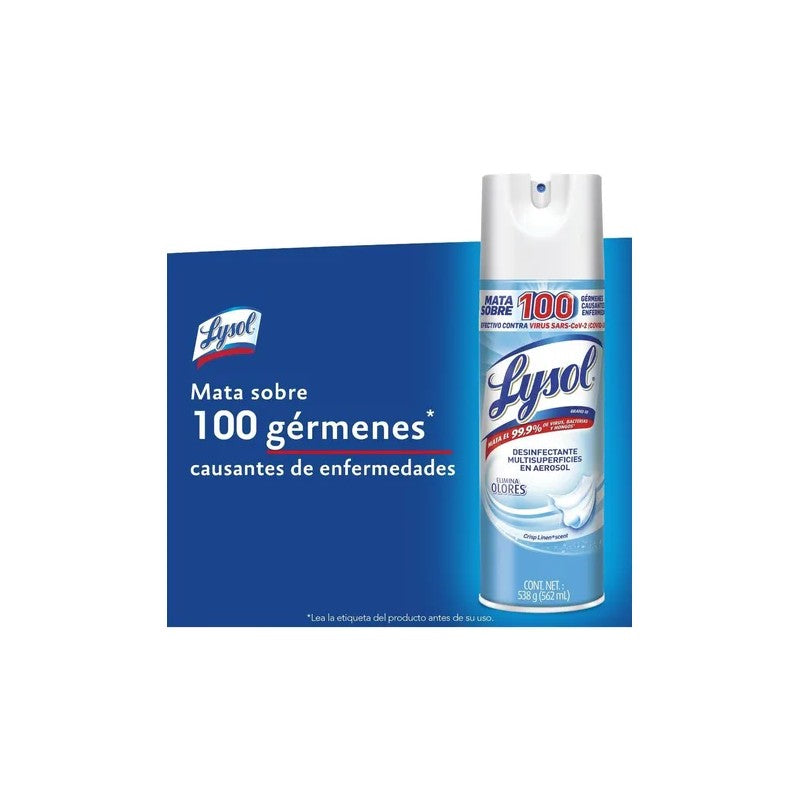 Lysol Aerosol Desinf Crisp Linen x 354 Gr