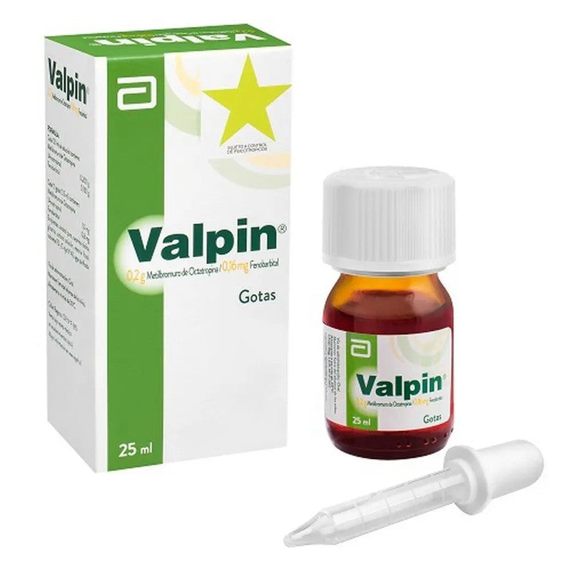 Valpin Gotas x 25 ml (Anisotropina/Fenobarbital)