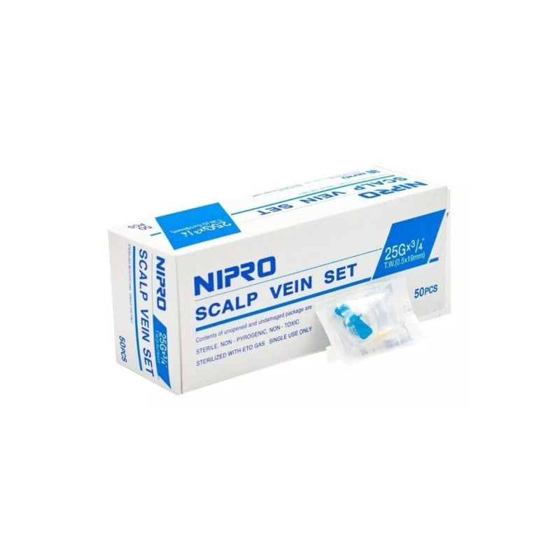 Mariposa 25 G x 3/4 x 50 Unidades Nipro (Scalp)