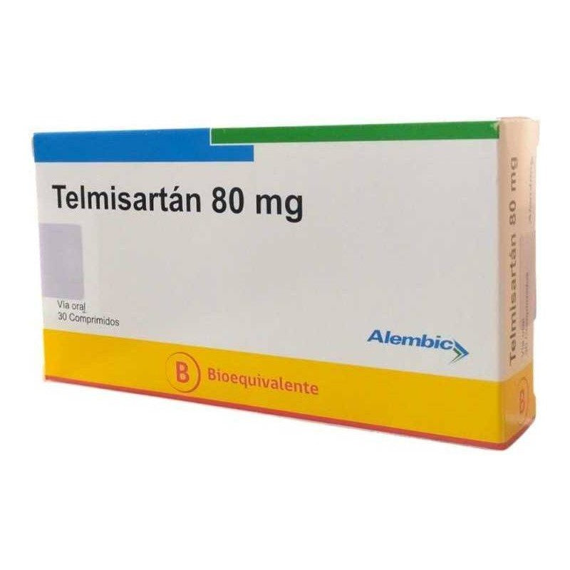 Telmisartan Comprimidos 80 mg x 30 Alembic