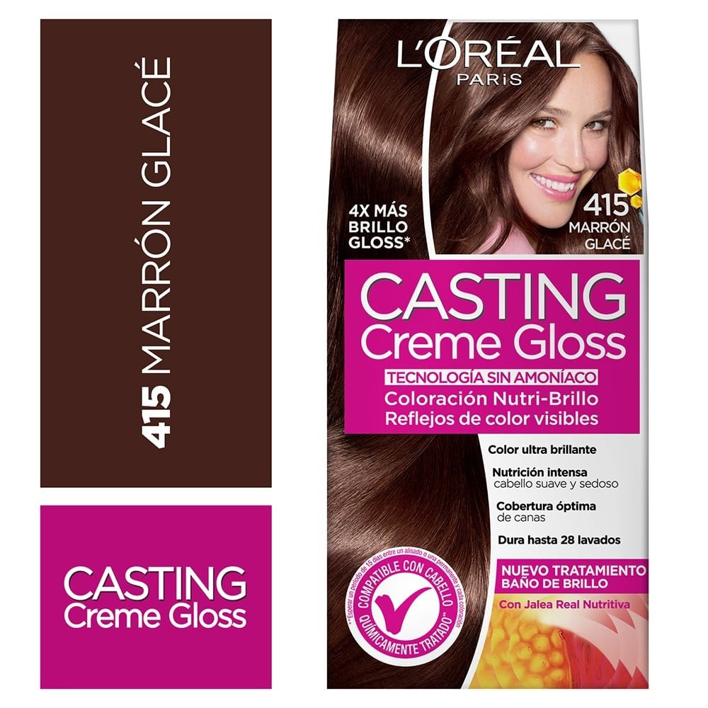 Casting Creme Gloss Marron Glace Jalea Real N 415