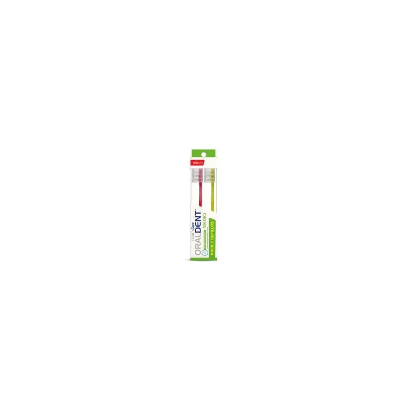 Oraldent Cepillo Medio x 2 Unid