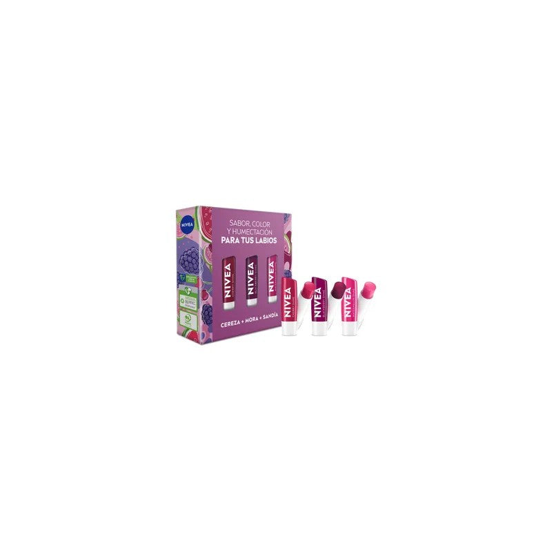 Nivea Lip Frutal Cereza + Mango + Mora