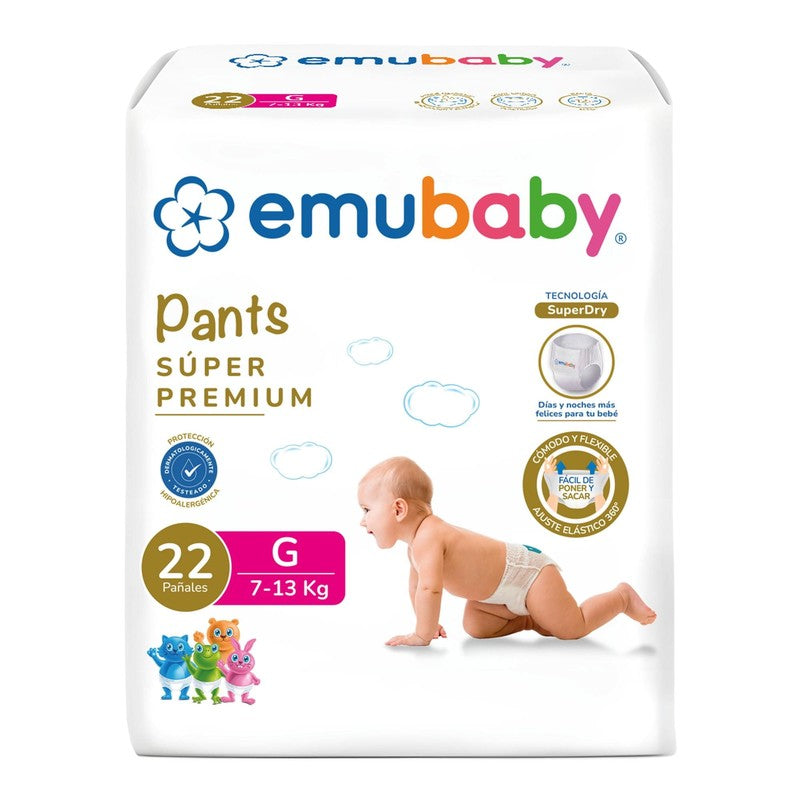 Emubaby Pañal Premium Metros x 22 Unidades (Pañal Infantil)