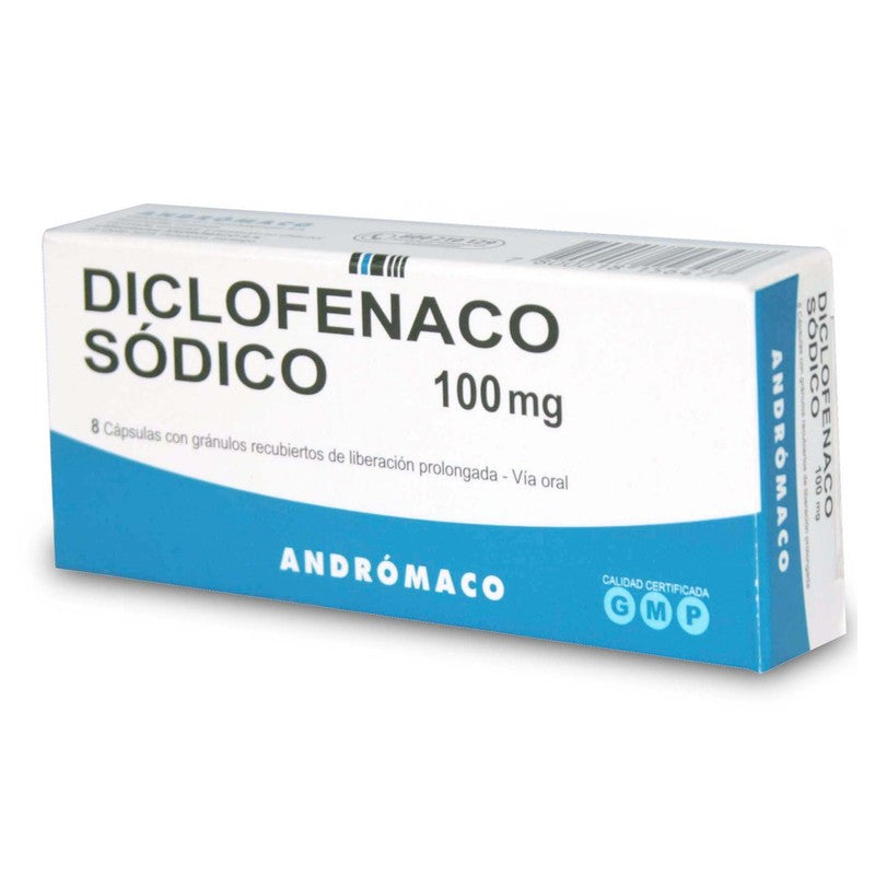 Diclofenaco Sodico Lp Comprimidos 100 mg x 8 Mdc