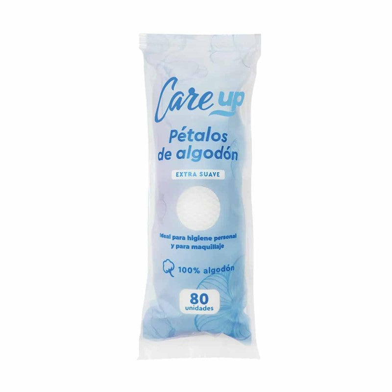 Care Up Petalos Algodon Extra Suave x 80 Unidades (Petalos Desmaquillantes)