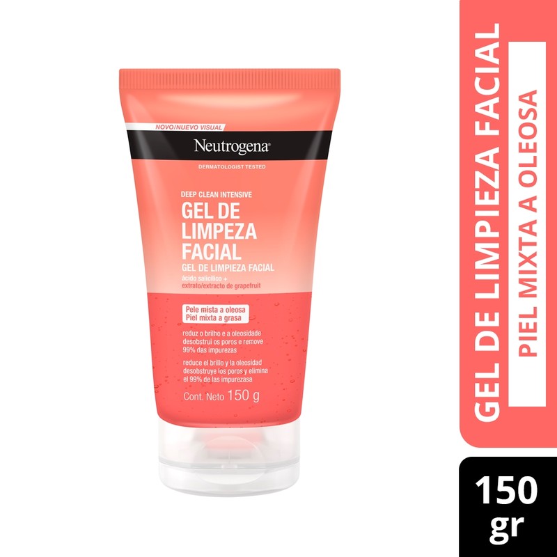 Neutrogena Gel Deep Clean Grapefruit x 150Gr (Cuidado Facial)